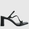 Milliotandco Shoes Gay Open Toe Heels (Black)