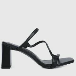 Milliotandco Shoes Gay Open Toe Heels (Black)