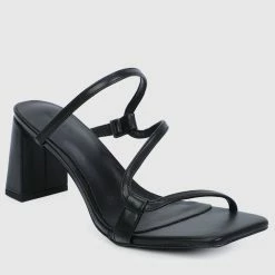 Milliotandco Shoes Gay Open Toe Heels (Black)