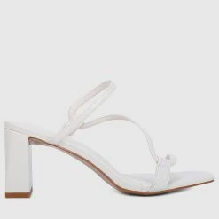 Milliotandco Gay Open Toe Heels (White)