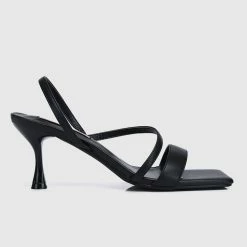 Milliotandco Nurita Harith Havana Open Toe Heels (Black) Shoes
