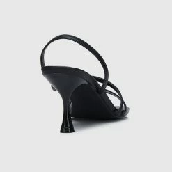 Milliotandco Nurita Harith Havana Open Toe Heels (Black) Shoes