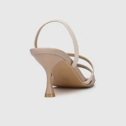 Milliotandco Shoes Nurita Harith Havana Open Toe Heels (Beige)