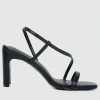 Milliotandco Fiona Open Toe Heels (Black) Shoes