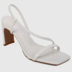 Milliotandco Fiona Open Toe Heels (White)