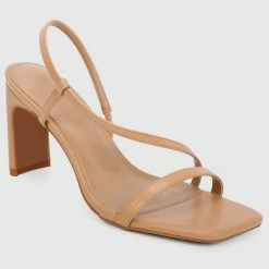 Milliotandco Shoes Fiona Open Toe Heels (Burlywood)