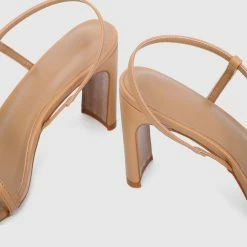 Milliotandco Shoes Fiona Open Toe Heels (Burlywood)