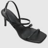 Milliotandco Licia Open Toe Heels (Black)
