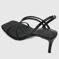 Milliotandco Licia Open Toe Heels (Black)