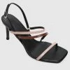 Milliotandco Licia Open Toe Heels (Brown) Shoes