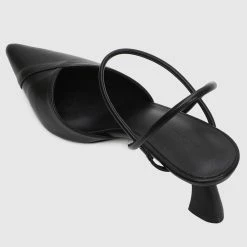 Milliotandco Cora Pointed Toe Heels (Black)