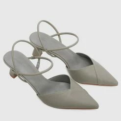 Milliotandco Shoes Cora Pointed Toe Heels (Olive)