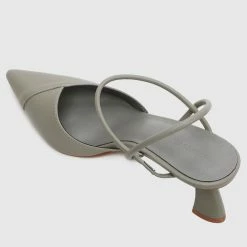 Milliotandco Shoes Cora Pointed Toe Heels (Olive)