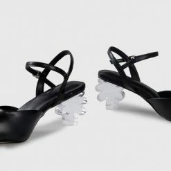 Milliotandco Shoes Earth Edit Elyzabeth Pointed Toe Heels (Black)