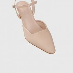 Milliotandco Earth Edit Elyzabeth Pointed Toe Heels (Burlywood)