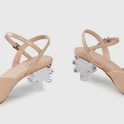 Milliotandco Earth Edit Elyzabeth Pointed Toe Heels (Burlywood)