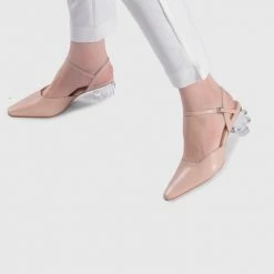 Milliotandco Earth Edit Elyzabeth Pointed Toe Heels (Burlywood)
