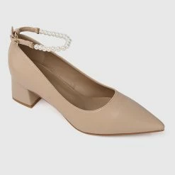 Milliotandco Disney Belle Bibliophile Classic Pump Heels Pointed Toe Heels (Nude) Shoes