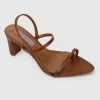 Milliotandco Nurita Harith Hasha Pointed Toe Heels (Caramel) Shoes