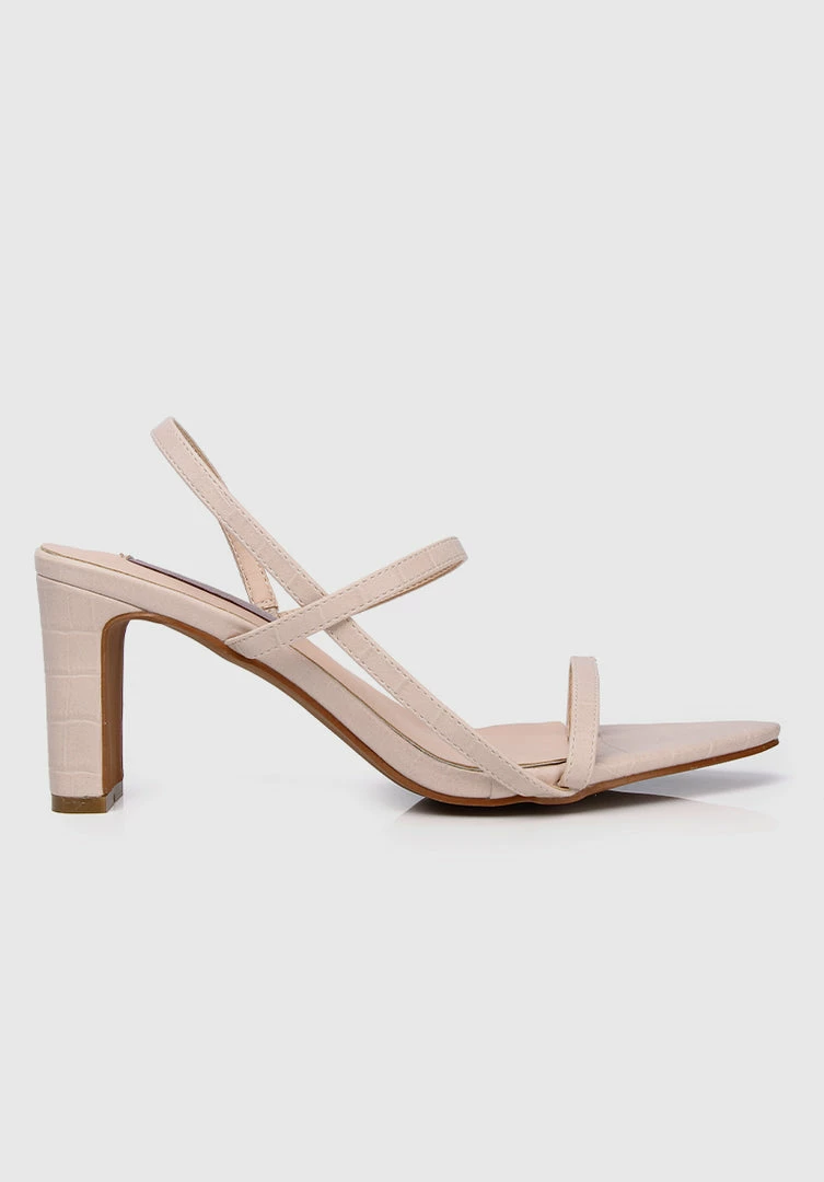 Milliotandco Nurita Harith Hasha Pointed Toe Heels (Beige)