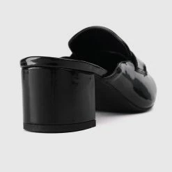 Milliotandco Birthday Party Pointed Toe Heel Loafers (Black) Shoes