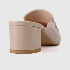 Milliotandco Birthday Party Pointed Toe Heel Loafers (Nude) Shoes