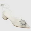 Milliotandco Shoes Fancy Dinner Pointed Toe Heels (White)