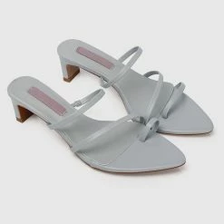 Milliotandco Shoes Nurita Harith Hellen Pointed Toe Heels (Grey)