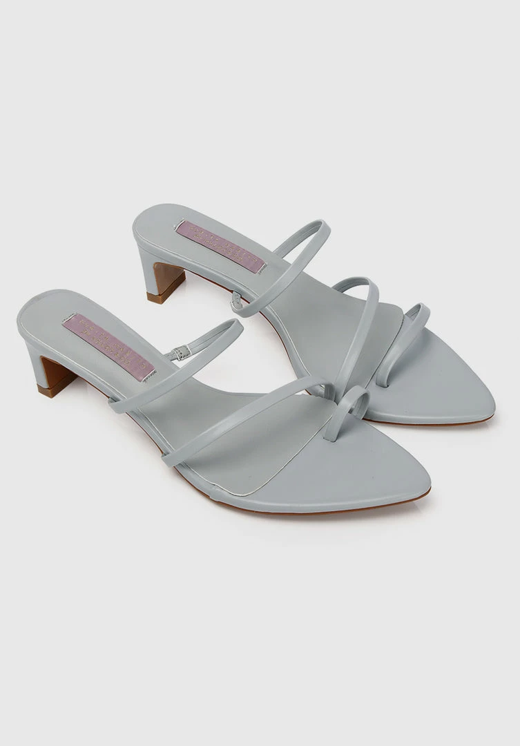 Milliotandco Shoes Nurita Harith Hellen Pointed Toe Heels (Grey)