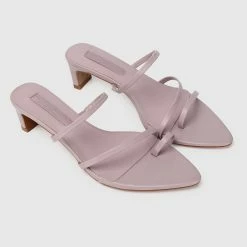Milliotandco Nurita Harith Hellen Pointed Toe Heels (Purple) Shoes
