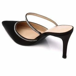 Milliotandco Deven Pointed Toe Heel Shoes (Black)