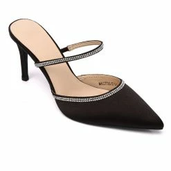 Milliotandco Deven Pointed Toe Heel Shoes (Black)