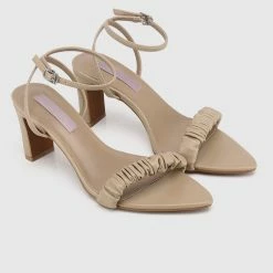Milliotandco Nurita Harith Haile Pointed Toe Heels (Brown) Shoes