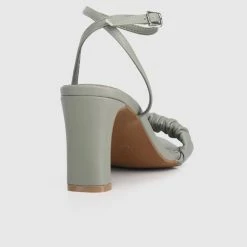 Milliotandco Nurita Harith Haile Pointed Toe Heels (Olive) Shoes