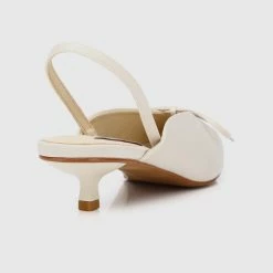 Milliotandco Nurita Harith Hannah Pointed Toe Heels (Beige) Shoes