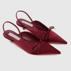 Milliotandco Shoes Nurita Harith Hannah Pointed Toe Heels (Maroon)