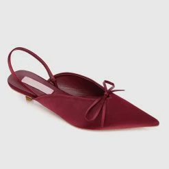 Milliotandco Shoes Nurita Harith Hannah Pointed Toe Heels (Maroon)