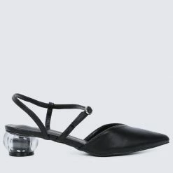 Milliotandco Wynne Pointed Toe Heels (Black)
