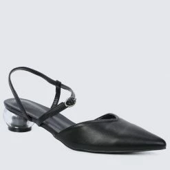 Milliotandco Wynne Pointed Toe Heels (Black)