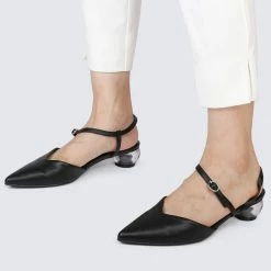 Milliotandco Wynne Pointed Toe Heels (Black)