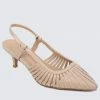 Milliotandco Abagael Pointed Toe Heels (Tan)