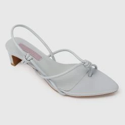 Milliotandco Nurita Harith Helena Pointed Toe Heels (Grey) Shoes