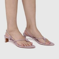 Milliotandco Nurita Harith Helena Pointed Toe Heels (Purple) Shoes