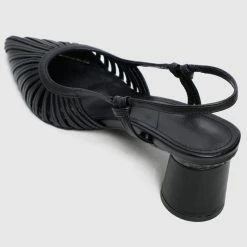 Milliotandco Shoes Tower Pointed Toe Heels (Black)