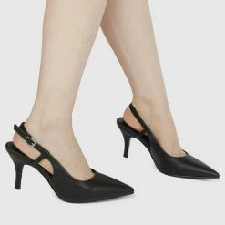 Milliotandco Lally Pointed Toe Heels (Black) Shoes