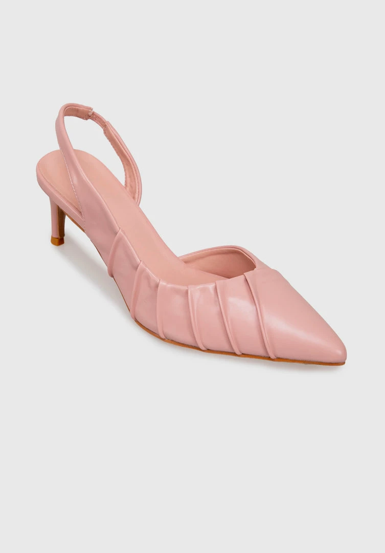 Milliotandco Earth Edit Davinia Pointed Toe Heels (Pink)