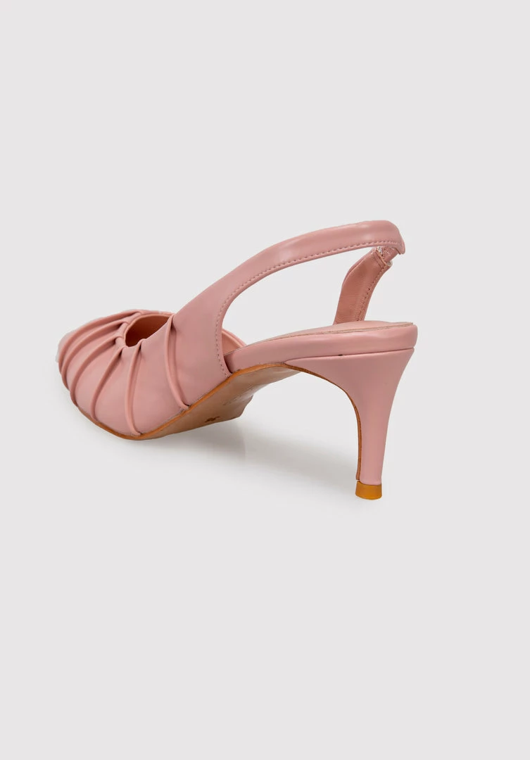 Milliotandco Earth Edit Davinia Pointed Toe Heels (Pink)