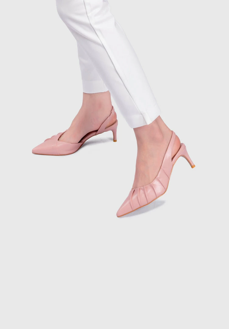 Milliotandco Earth Edit Davinia Pointed Toe Heels (Pink)