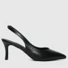 Milliotandco Faye Pointed Toe Heels (Black) Shoes
