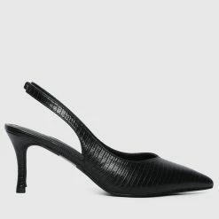 Milliotandco Faye Pointed Toe Heels (Black) Shoes